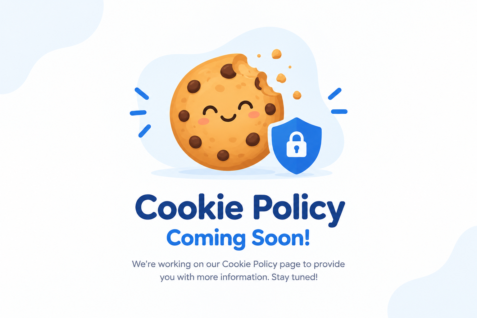 Cookie Policy Coming Soon